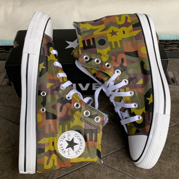 Converse Shoes - CONVERSE CTAS HI DARK MOSS/BLACK/WHITE WMNS